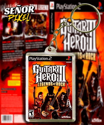 Llavero "Guitar Hero 3" acrilico