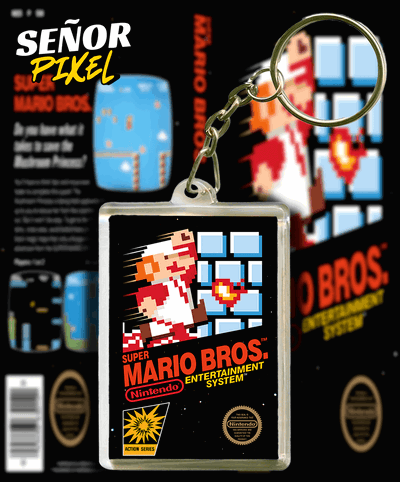 Llavero "Super mario" acrilico