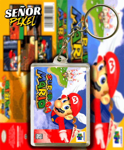 Llavero "Super Mario 64" acrilico