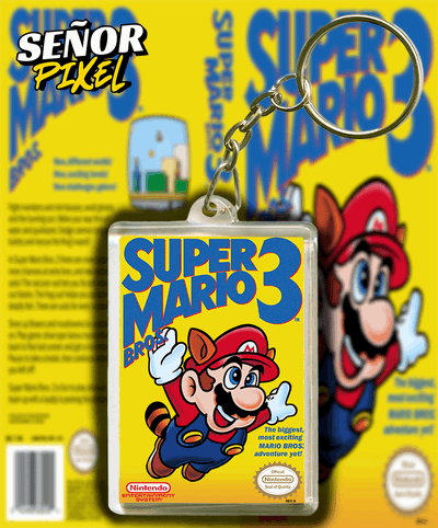 Llavero "Super mario 3" acrilico