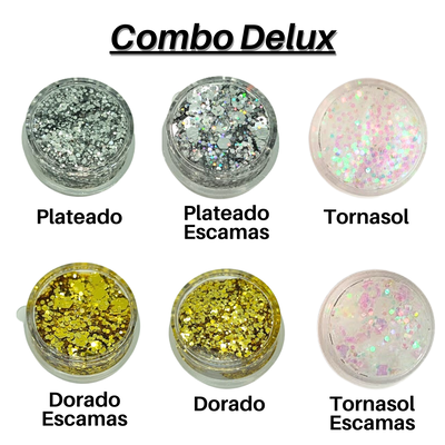 Combo Delux - Glitter mini en Gel