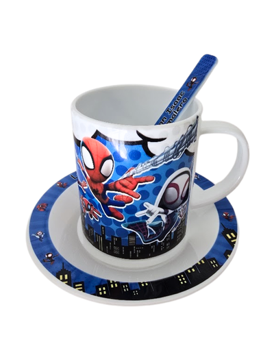 Set Taza con plato y cuchara