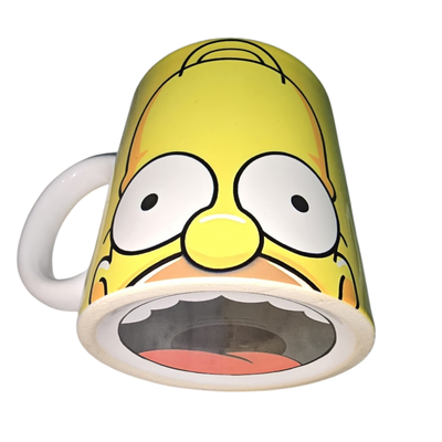 Taza de Cerámica Homero con boca