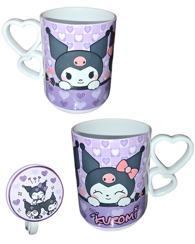 Taza asa de corazon mod Kuromi