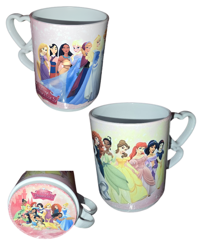 Taza asa de corazon mod Princesas