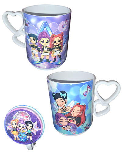 Taza asa de corazon mod Guerreras Kpop