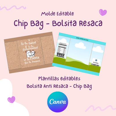 Chip Bag y Anti Resaca editable