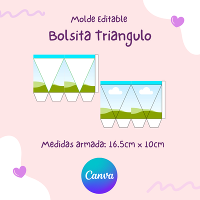 Molde Bolsita Triangulo