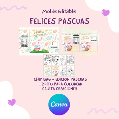 Pascuas 2025 - Moldes editables