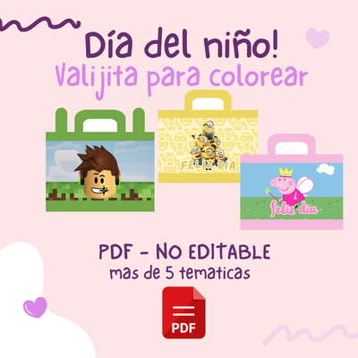 Valijita para Colorear – Archivo PDF