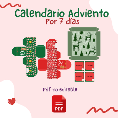 Calendario de Adviento 7 Días - PDF