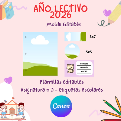 Año Lectivo - Editable / Etiquetas y más 