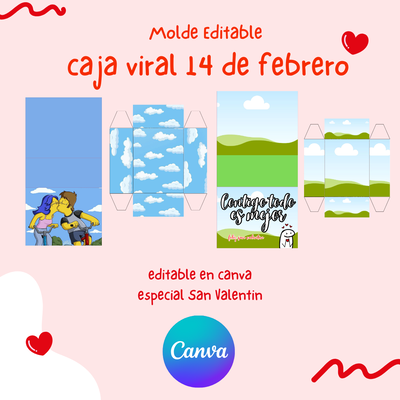 Caja San Valentin Viral - Editable