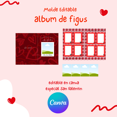 Album figus San Valentin - Editable