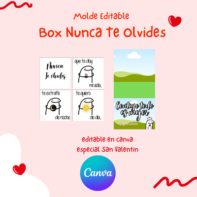 Box Nunca te olvides - Editable