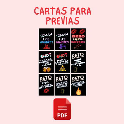  Cartas para Previas y Retos - PDF