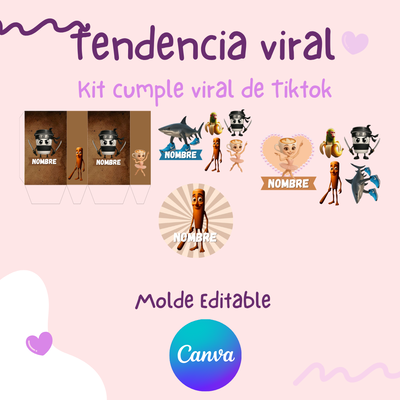Kit Cumple - Tralalero, Ballerina, TunTun, Capuchino