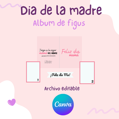 Album figus Mamá - Editable