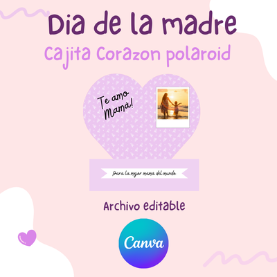 Caja Corazon - Editable
