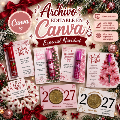 Detalles Navideños para clientes - Editable