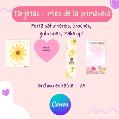 Pack editable - Mes de la primavera