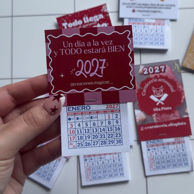 Calendarios 2027 - PROMO 7x6cm