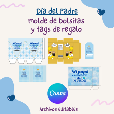 Molde bolsitas - dia del padre