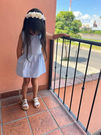 Vestido Bolsi Celeste 