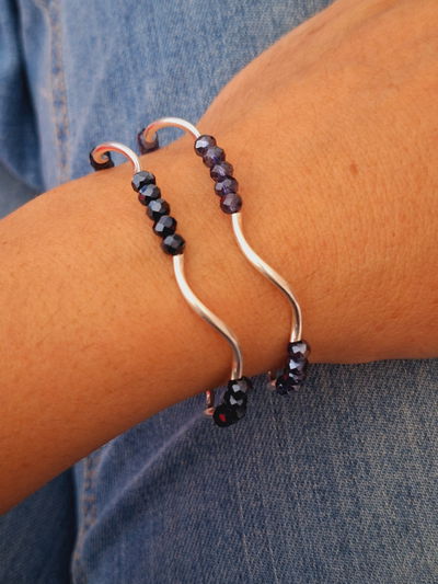 Pulseras de cristal checo 