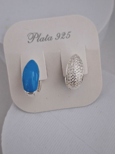 Aros de plata día y noche, 2 en 1