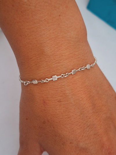 Pulsera con cadena rolo
