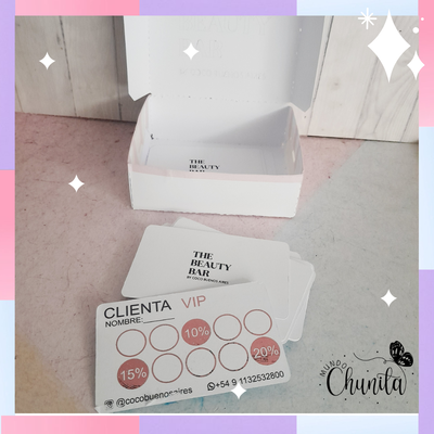tarjeta de fidelidad personalizada