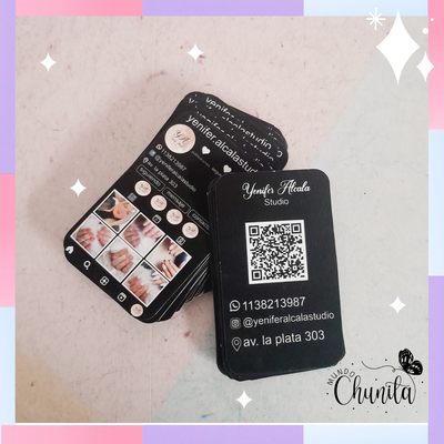 tarjetas de presentacion estilo feed de instragram