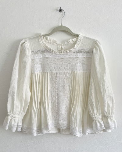 Blusa Romantica Off white