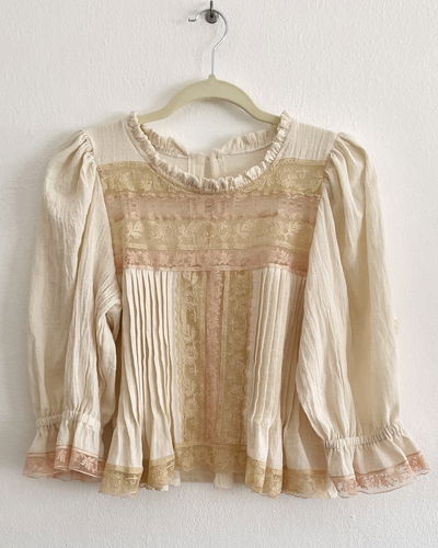 Blusa Romantica Beige S y L 