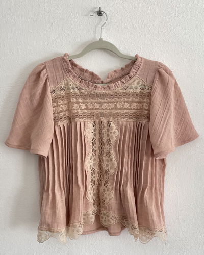 Blusa Romantica rosa S y M