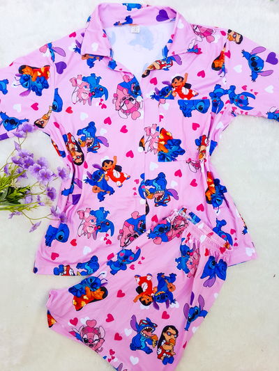 Stitch rosa(camisero)