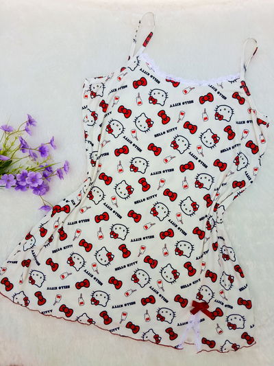 Kitty moñitos blanco