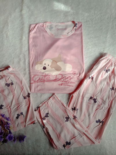 Perrito rosa(3 piezas)