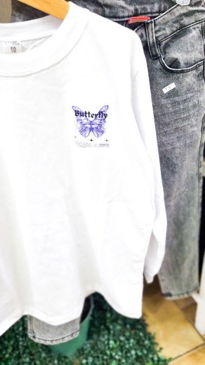 REMERA MANGAS LARGAS BUTTERFLY