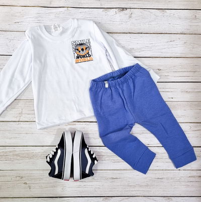 REMERA MANGAS LARGAS SMILE WORLD