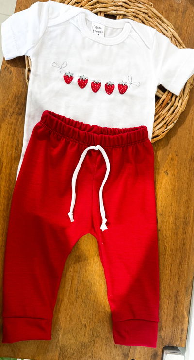 PANTALON ROJO ALGODÓN 