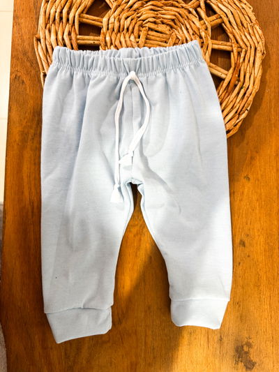 PANTALON CELESTE ALGODÓN 