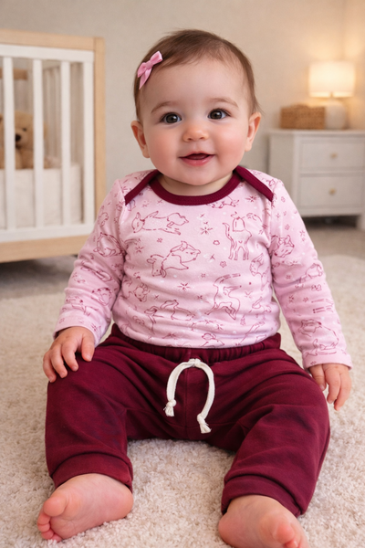 PANTALON BORDO ALGODÓN 