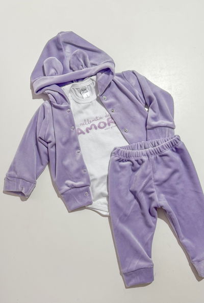 CONJUNTO PLUSH LILA