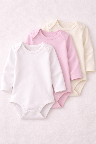 PACK x 3 BODIES LISOS NENA