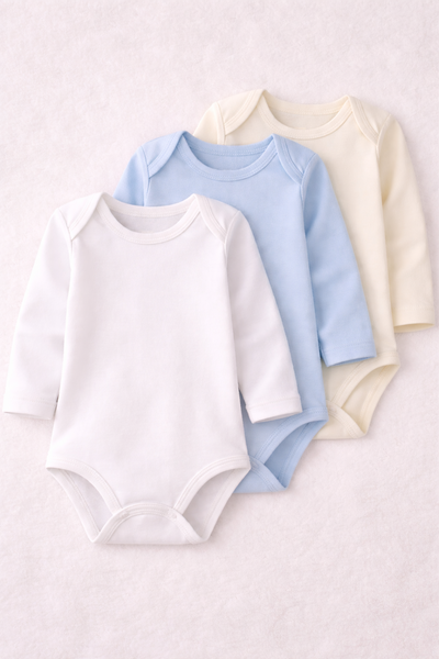 PACK x 3 BODIES LISOS NENE