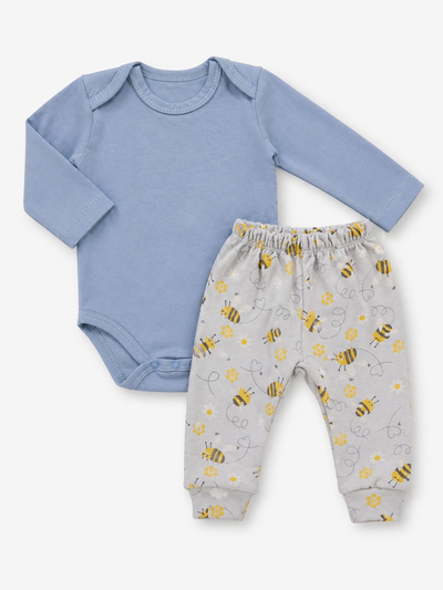 PANTALON ABEJITAS CELESTE
