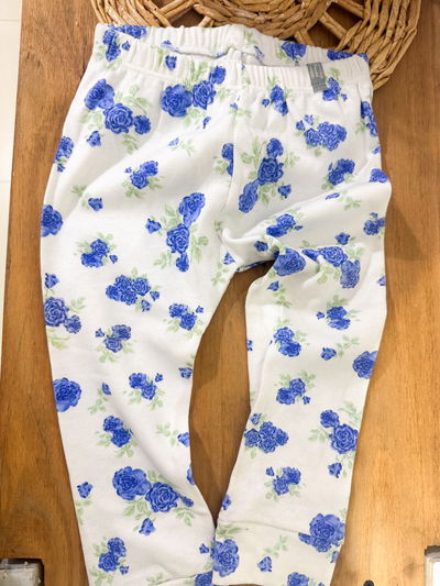 PANTALON FLOR AZUL