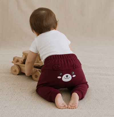 PANTALON OSO BORDÓ